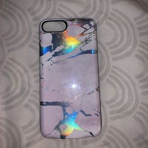 Holographic charging phone case. iPhone 7 PLUS